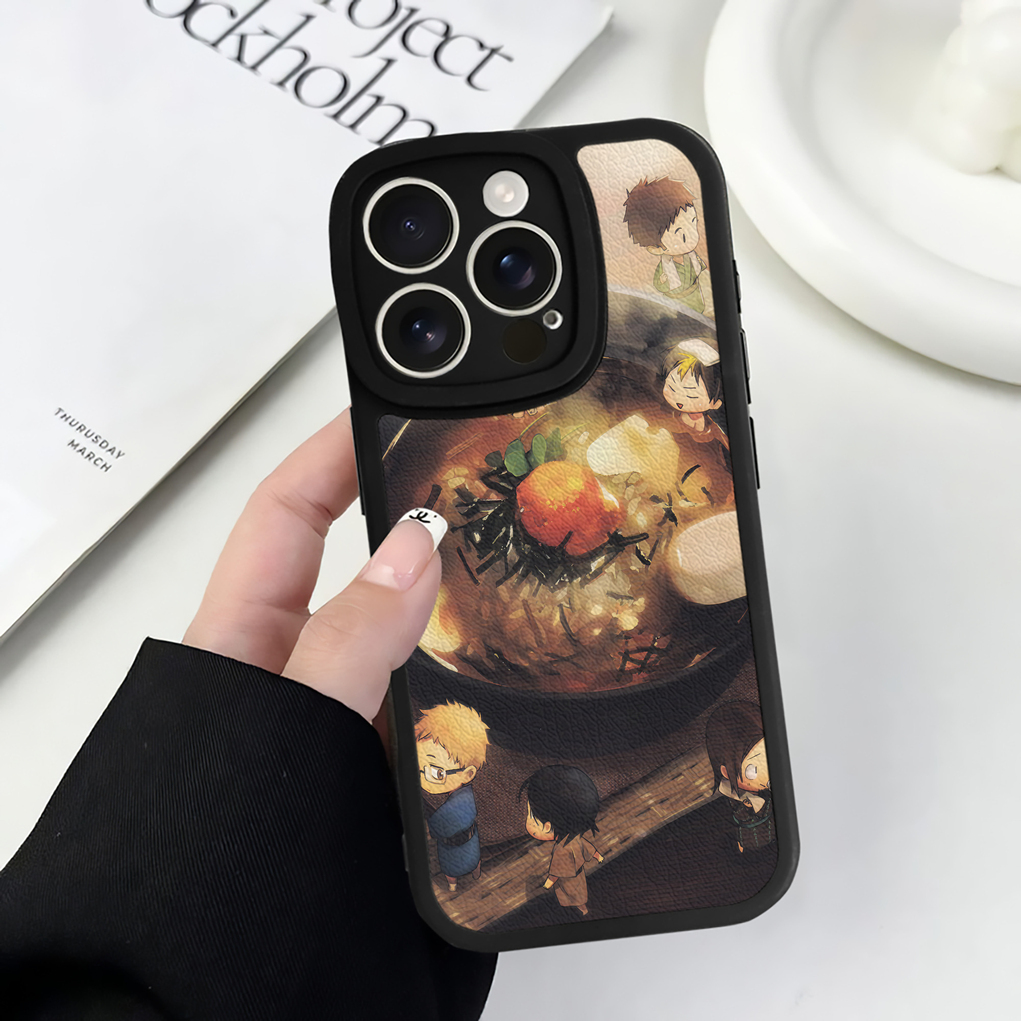 （画像用） ハイキュー!! Haikyu!! 【iPhone 16シリーズ対応】シリコンスマホケース（レザー調） 材質：シリコン